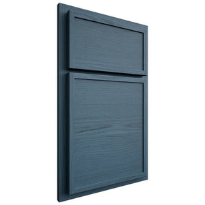 Shiloh Cabinetry Partial Overlay Napa Horizontal White Oak Plain Cut Hudson Door