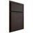 Shiloh Cabinetry Partial Overlay Napa Horizontal White Oak Plain Cut Morel Door