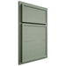 Shiloh Cabinetry Partial Overlay Napa Horizontal White Oak Plain Cut Moss Door