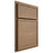 Shiloh Cabinetry Partial Overlay Napa Horizontal White Oak Plain Cut Natural Door