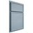 Shiloh Cabinetry Partial Overlay Napa Horizontal White Oak Plain Cut Sky Door