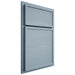 Shiloh Cabinetry Partial Overlay Napa Horizontal White Oak Plain Cut Sky Door