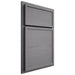 Shiloh Cabinetry Partial Overlay Napa Horizontal White Oak Plain Cut Sterling Door