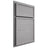 Shiloh Cabinetry Partial Overlay Napa Horizontal White Oak Plain Cut Stratus Door