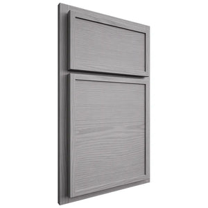 Shiloh Cabinetry Partial Overlay Napa Horizontal White Oak Plain Cut Stratus Door