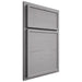 Shiloh Cabinetry Partial Overlay Napa Horizontal White Oak Plain Cut Stratus Door