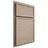 Shiloh Cabinetry Partial Overlay Napa Horizontal White Oak Plain Cut Straw Door