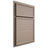 Shiloh Cabinetry Partial Overlay Napa Horizontal White Oak Plain Cut Whitewash Door
