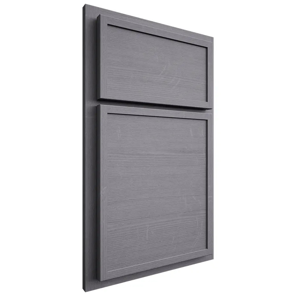 Shiloh Cabinetry Partial Overlay Napa Horizontal White Oak Quarter Sawn Cadet Door