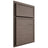 Shiloh Cabinetry Partial Overlay Napa Horizontal White Oak Quarter Sawn Clay Door