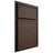 Shiloh Cabinetry Partial Overlay Napa Horizontal White Oak Quarter Sawn Dusk Door