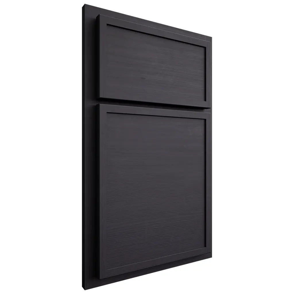 Shiloh Cabinetry Partial Overlay Napa Horizontal White Oak Quarter Sawn Harbor Door