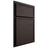 Shiloh Cabinetry Partial Overlay Napa Horizontal White Oak Quarter Sawn Morel Door