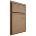 Shiloh Cabinetry Partial Overlay Napa Horizontal White Oak Quarter Sawn Natural Door