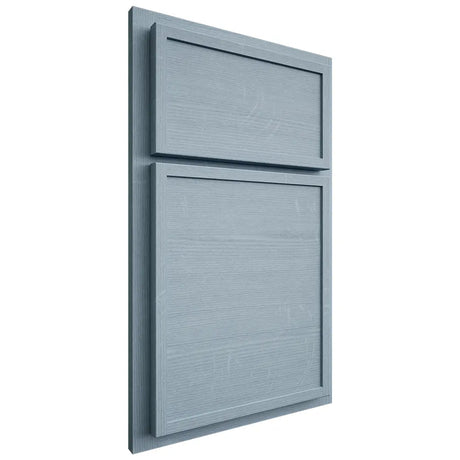 Shiloh Cabinetry Partial Overlay Napa Horizontal White Oak Quarter Sawn Sky Door