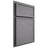 Shiloh Cabinetry Partial Overlay Napa Horizontal White Oak Quarter Sawn Sterling Door