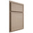 Shiloh Cabinetry Partial Overlay Napa Horizontal White Oak Quarter Sawn Straw Door
