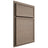 Shiloh Cabinetry Partial Overlay Napa Horizontal White Oak Rift Cut Almond Door