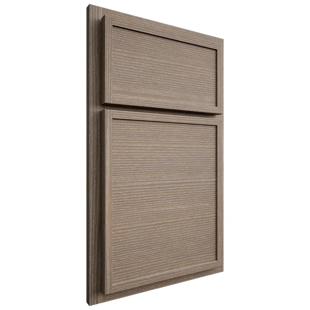 Shiloh Cabinetry Partial Overlay Napa Horizontal White Oak Rift Cut Almond Door