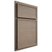 Shiloh Cabinetry Partial Overlay Napa Horizontal White Oak Rift Cut Almond Door