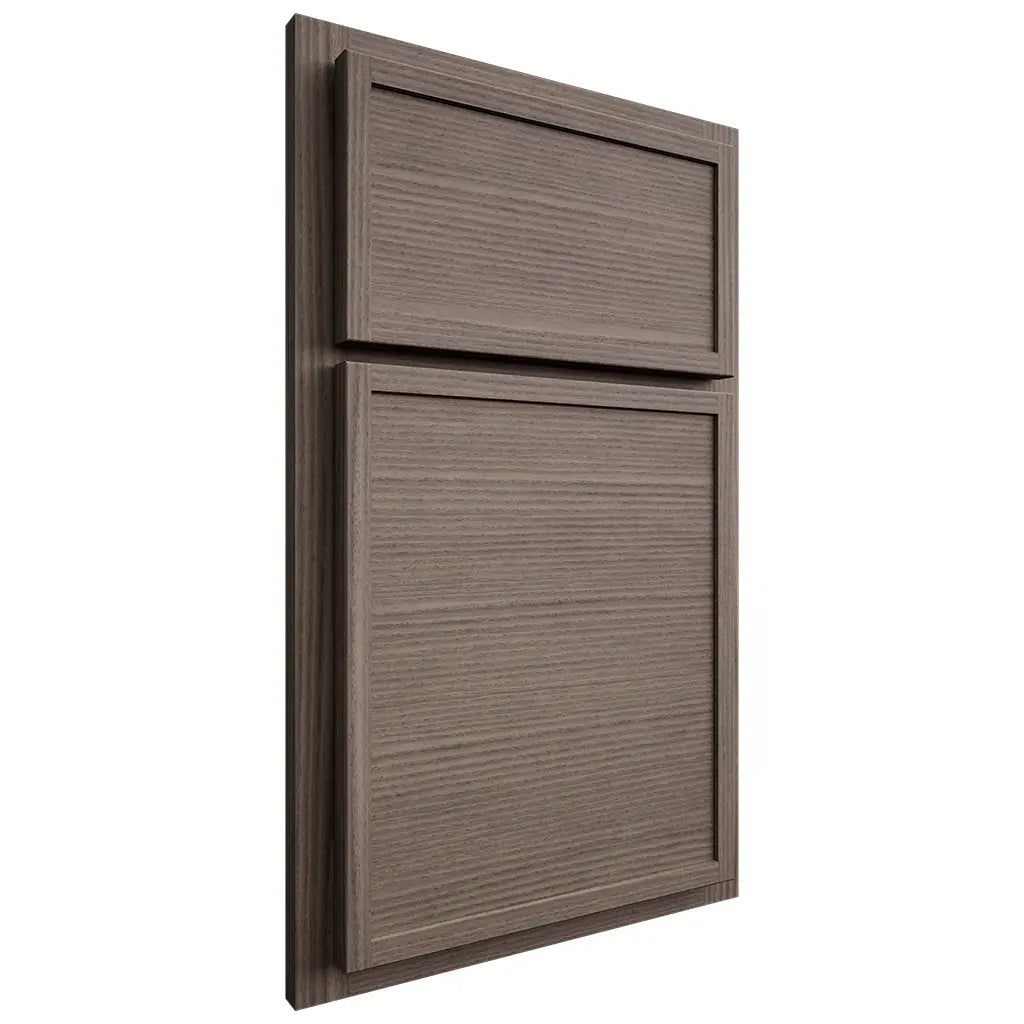 Shiloh Cabinetry Partial Overlay Napa Horizontal White Oak Rift Cut Clay Door