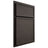 Shiloh Cabinetry Partial Overlay Napa Horizontal White Oak Rift Cut Creekside Door