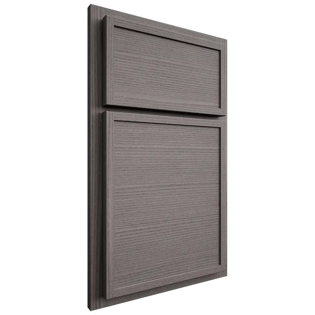 Shiloh Cabinetry Partial Overlay Napa Horizontal White Oak Rift Cut Flagstone Door