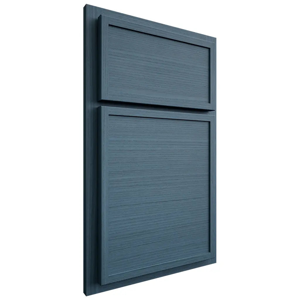 Shiloh Cabinetry Partial Overlay Napa Horizontal White Oak Rift Cut Hudson Door