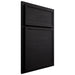 Shiloh Cabinetry Partial Overlay Napa Horizontal White Oak Rift Cut Ink Door