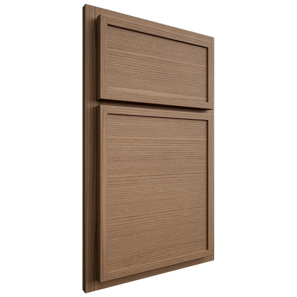 Shiloh Cabinetry Partial Overlay Napa Horizontal White Oak Rift Cut Medium Door