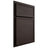 Shiloh Cabinetry Partial Overlay Napa Horizontal White Oak Rift Cut Morel Door