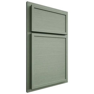 Shiloh Cabinetry Partial Overlay Napa Horizontal White Oak Rift Cut Moss Door