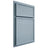 Shiloh Cabinetry Partial Overlay Napa Horizontal White Oak Rift Cut Sky Door