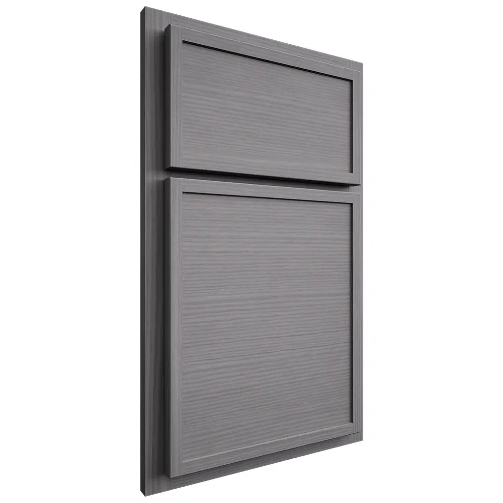 Shiloh Cabinetry Partial Overlay Napa Horizontal White Oak Rift Cut Sterling Door