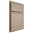 Shiloh Cabinetry Partial Overlay Napa Horizontal White Oak Rift Cut Straw Door