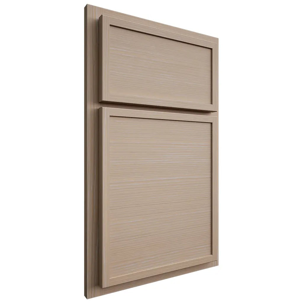 Shiloh Cabinetry Partial Overlay Napa Horizontal White Oak Rift Cut Straw Door