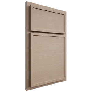 Shiloh Cabinetry Partial Overlay Napa Horizontal White Oak Rift Cut Straw Door
