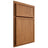 Shiloh Cabinetry Partial Overlay Napa Vertical Alder Plain Cut Caramel Door