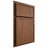 Shiloh Cabinetry Partial Overlay Napa Vertical Alder Plain Cut Cola Door