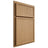 Shiloh Cabinetry Partial Overlay Napa Vertical Alder Plain Cut Natural Door
