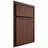 Shiloh Cabinetry Partial Overlay Napa Vertical Cherry Plain Cut Bourbon Door
