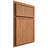 Shiloh Cabinetry Partial Overlay Napa Vertical Cherry Plain Cut Medium Door