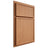 Shiloh Cabinetry Partial Overlay Napa Vertical Cherry Plain Cut Natural Door