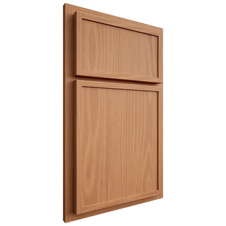Shiloh Cabinetry Partial Overlay Napa Vertical Cherry Plain Cut Natural Door
