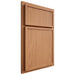 Shiloh Cabinetry Partial Overlay Napa Vertical Cherry Plain Cut Natural Door