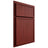 Shiloh Cabinetry Partial Overlay Napa Vertical Cherry Plain Cut Red Door