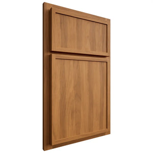 Shiloh Cabinetry Partial Overlay Napa Vertical Hickory Plain Cut Medium Door