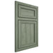 Shiloh Cabinetry Partial Overlay Napa Vertical Hickory Plain Cut Moss Door
