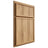Shiloh Cabinetry Partial Overlay Napa Vertical Hickory Plain Cut Natural Door