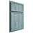 Shiloh Cabinetry Partial Overlay Napa Vertical Hickory Plain Cut Sky Door